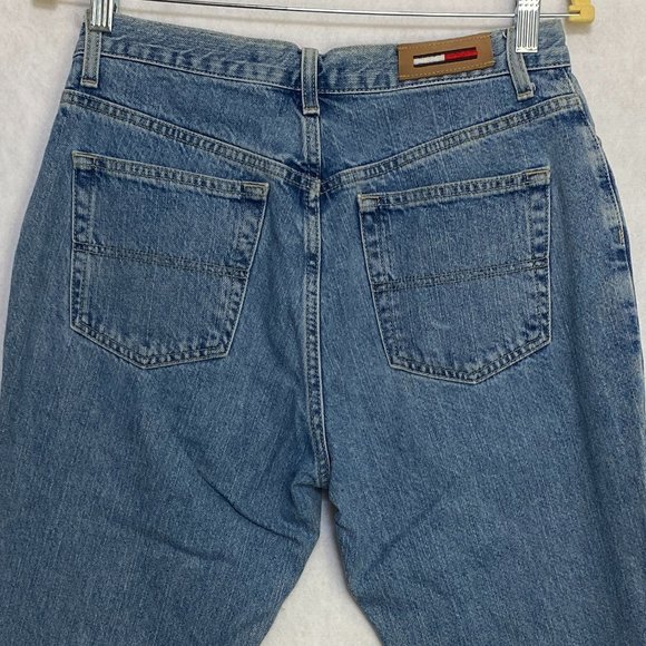 Tommy Hilfiger Womens Straight Leg Jeans High Rise Denim Medium Wash Blue Size 8 - Picture 10 of 10